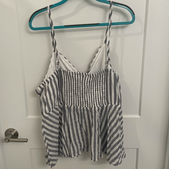 NWT Torrid Plus Striped Peplum Tank - Picture 4 of 4